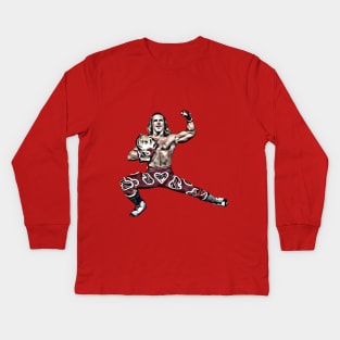 Shawn Michaels The Heartbreak Kid Kids Long Sleeve T-Shirt